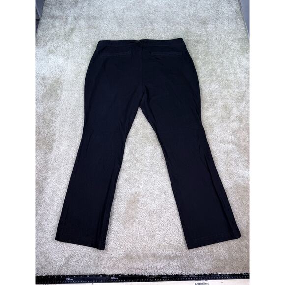 Old Navy Flare High Rise Pants Size 18 Womens Black Business Casual B610 - Picture 2 of 9